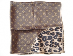 Louis Vuitton Leopard Carré Scarf