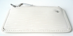 Louis Vuitton White Epi klíčenka