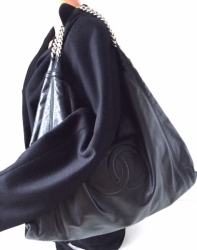 Chanel Black Leather Tote