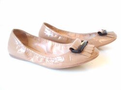 Prada Vernice Soft Nude Ballerinas 39,5 