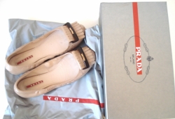 Prada Vernice Soft Nude Ballerinas 39,5 
