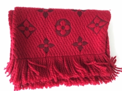 Louis Vuitton Red Logomania šála 