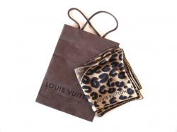 Louis Vuitton Leopard Carré Scarf