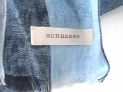Burberry Linen Check Grey Gauze 