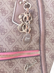 Guess Monogram Brown Tote 